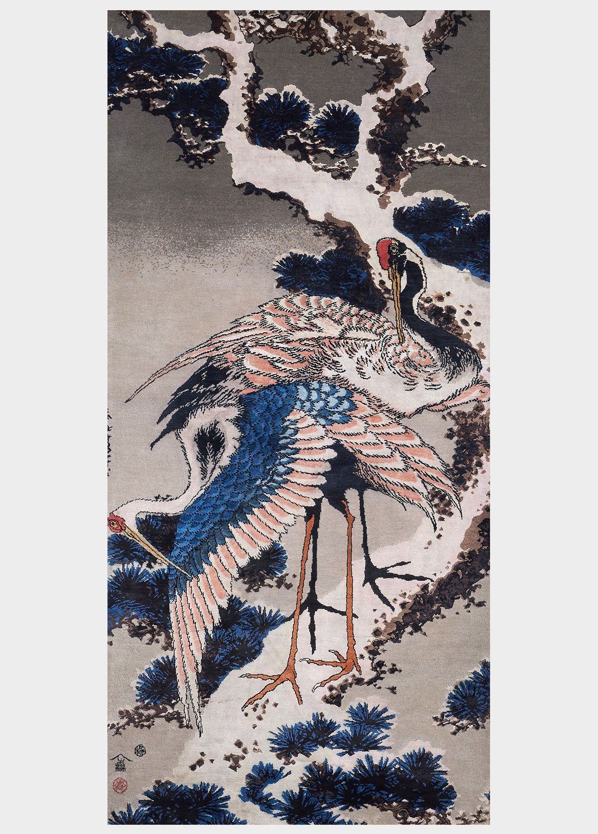 Cranes on a Snowy Pine from the British Museum Collection